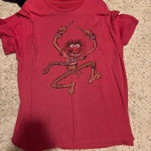 Red Graphic Kids T-Shirt- muppets “Animal”